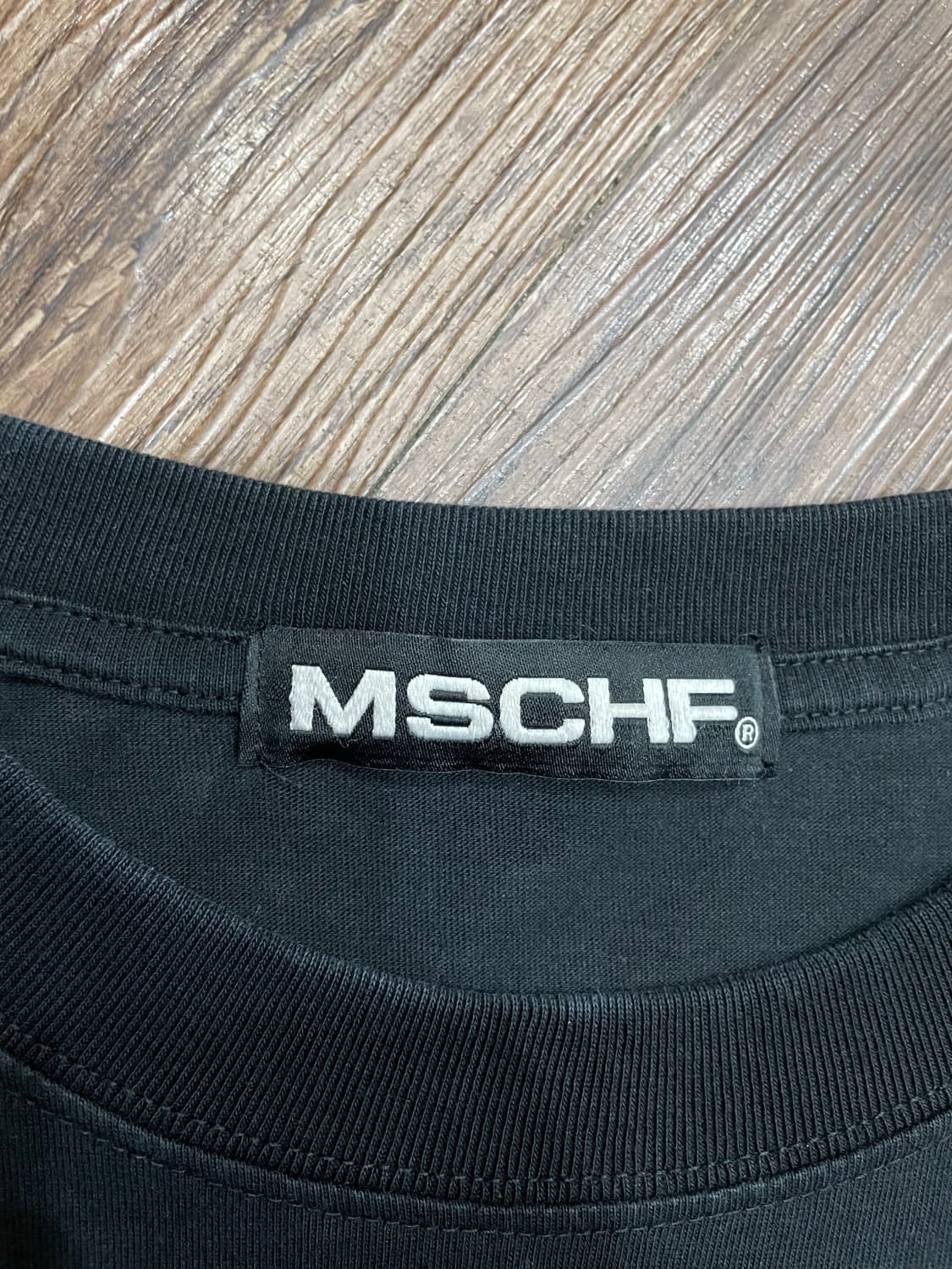 미스치프 롬버스 베이직 티셔츠 블랙 상품이미지6