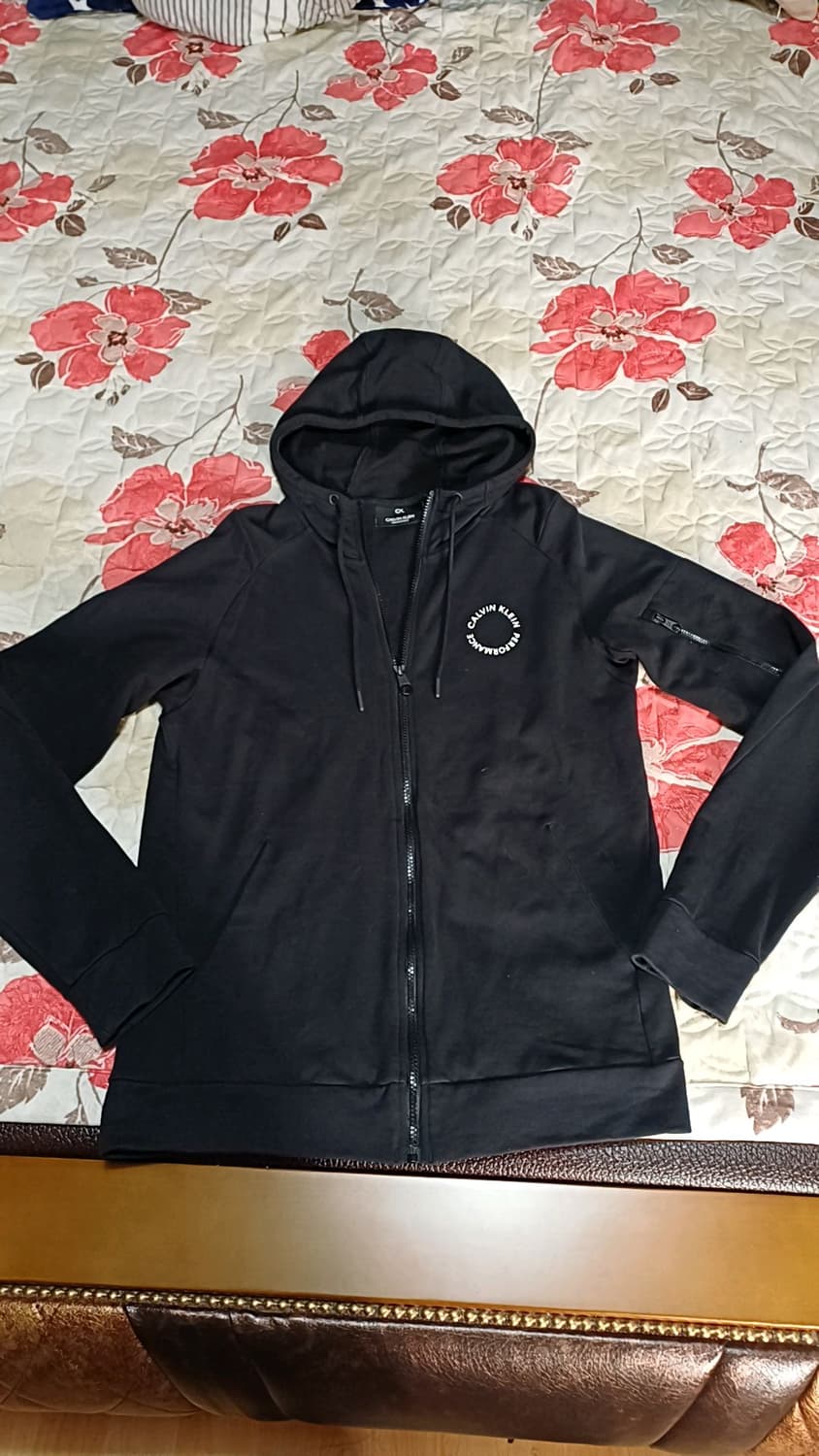 캘빈클라인 춘추용후드집업 L 가슴53 기장69 상품이미지1
