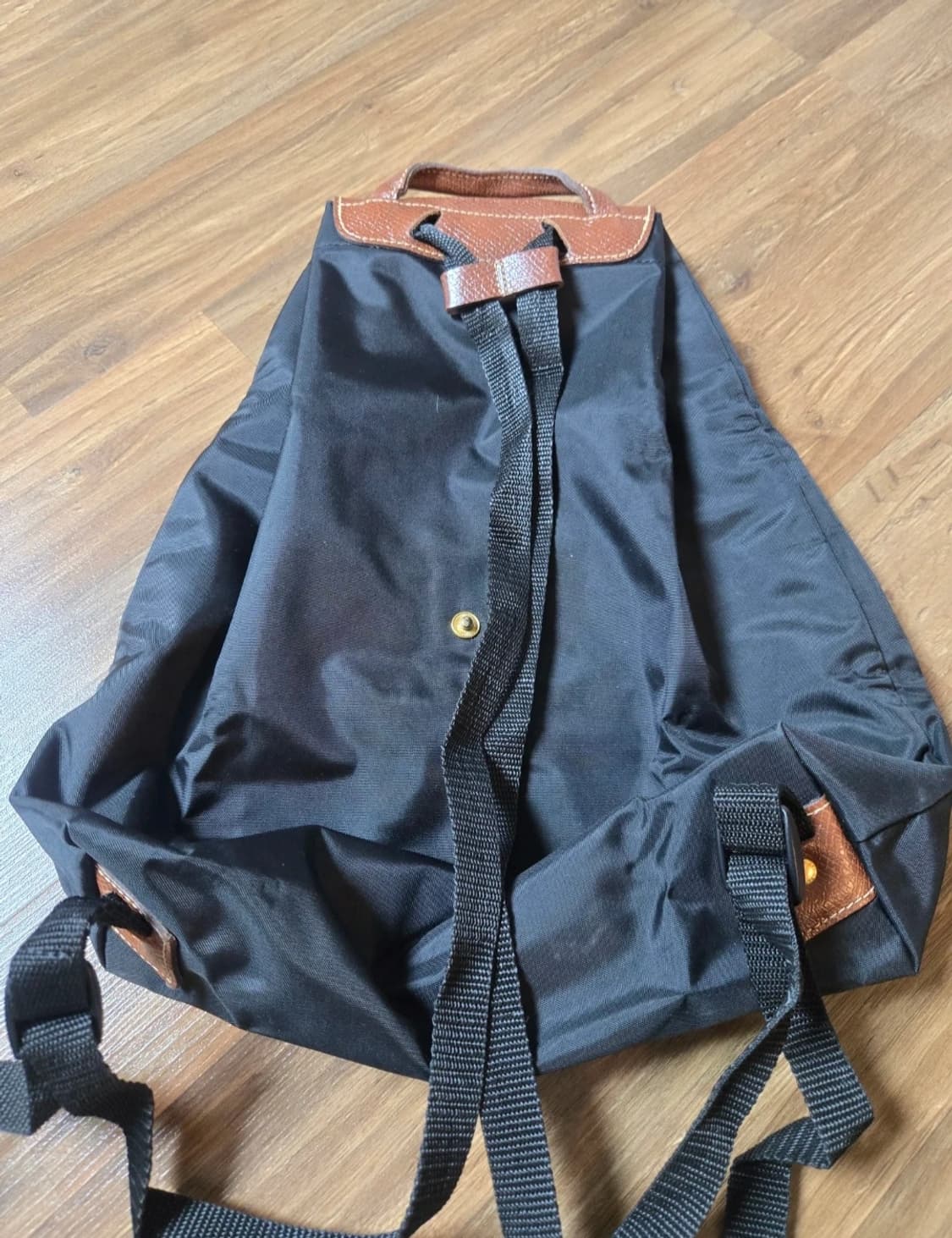 롱샴 르 플리아쥬 백팩 오리지널 L 블랙 [정품] 상품이미지4