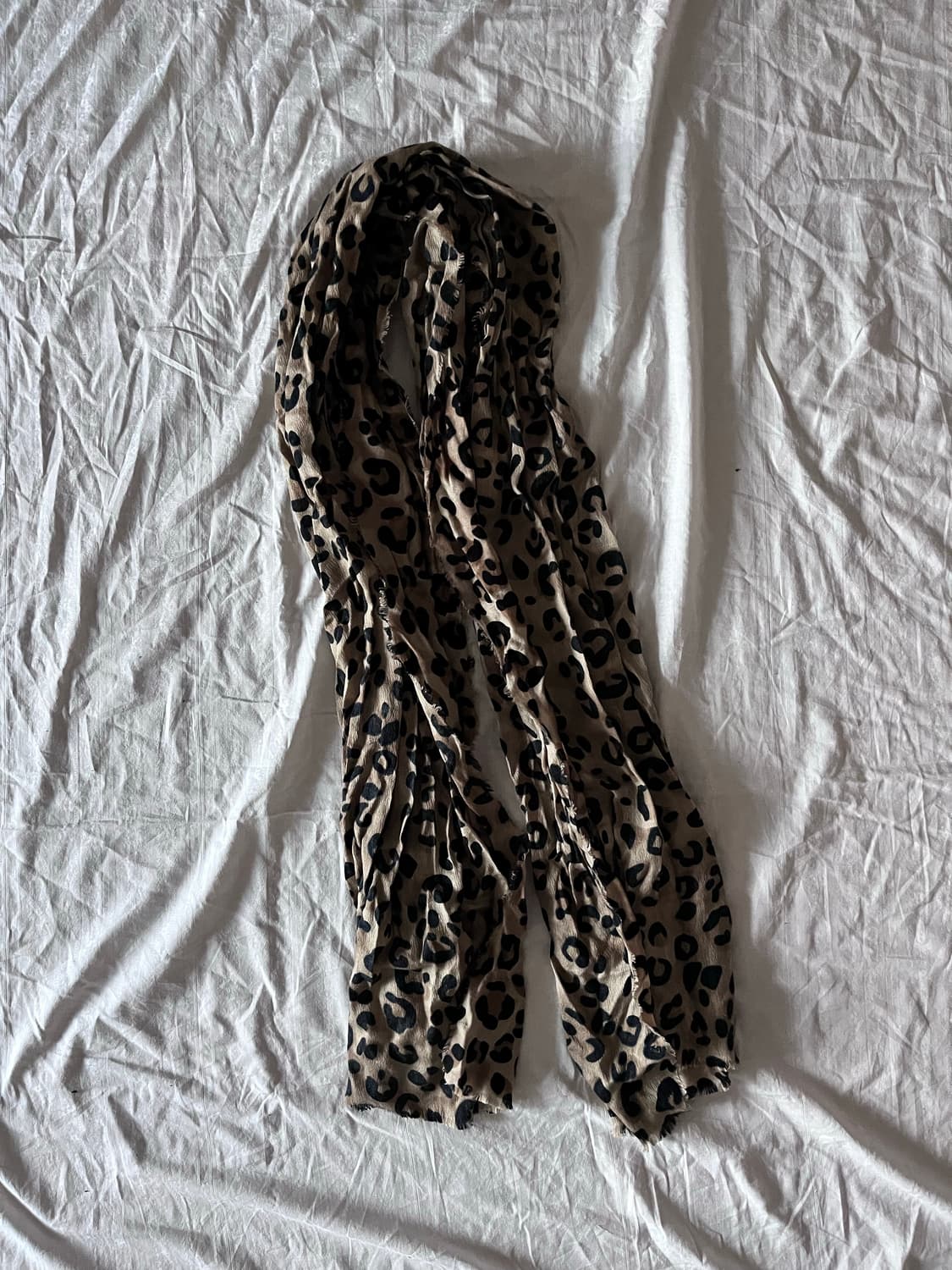 Vintage Leopard Print Scarf 상품이미지1