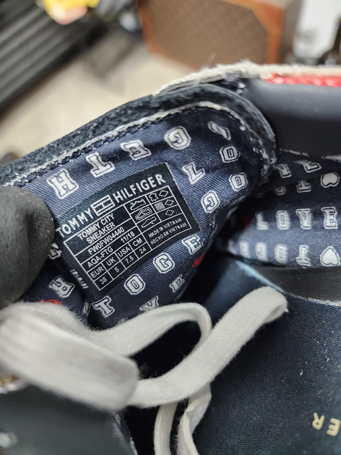 타미힐피거 흰색 스니커즈 운동화 상품이미지6