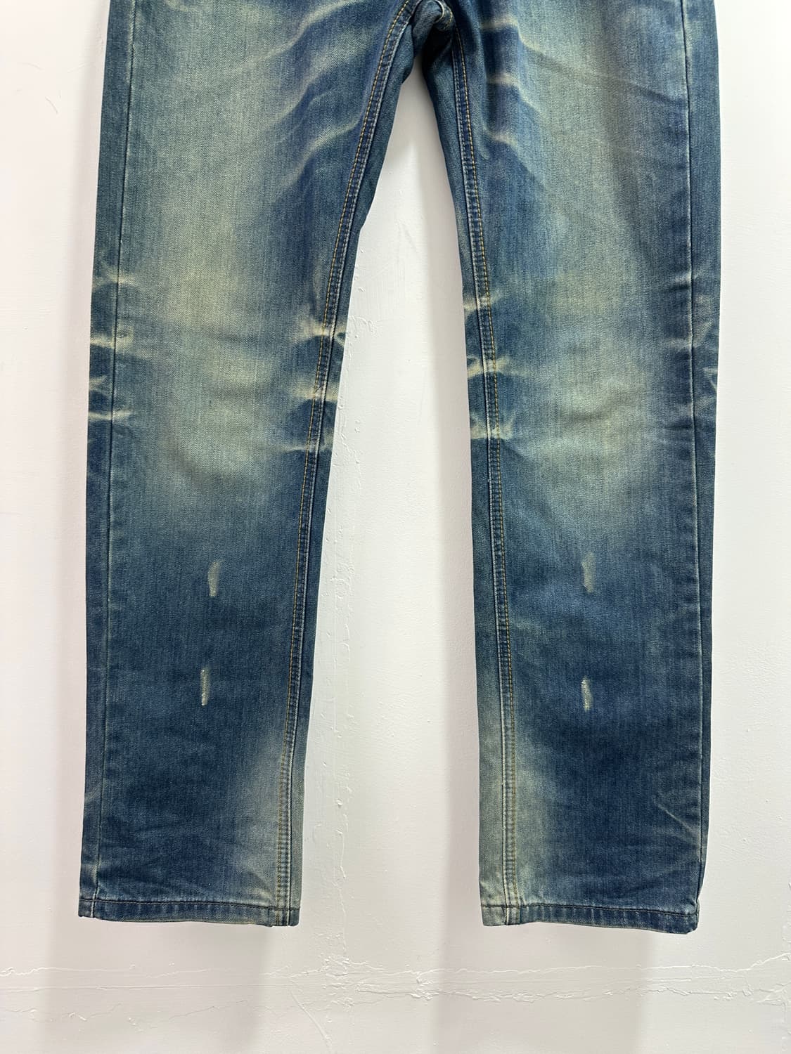 Vintage leather point fade jeans  상품이미지6