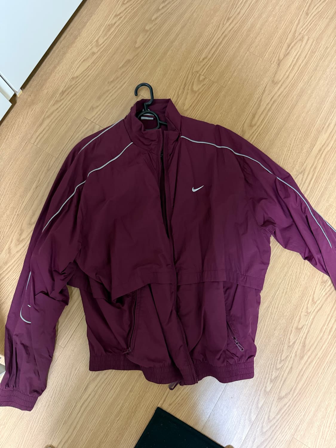 나이키 NSW 솔로 스우시 우븐 트랙 자켓 나이트 마룬M - 아시아  상품이미지2