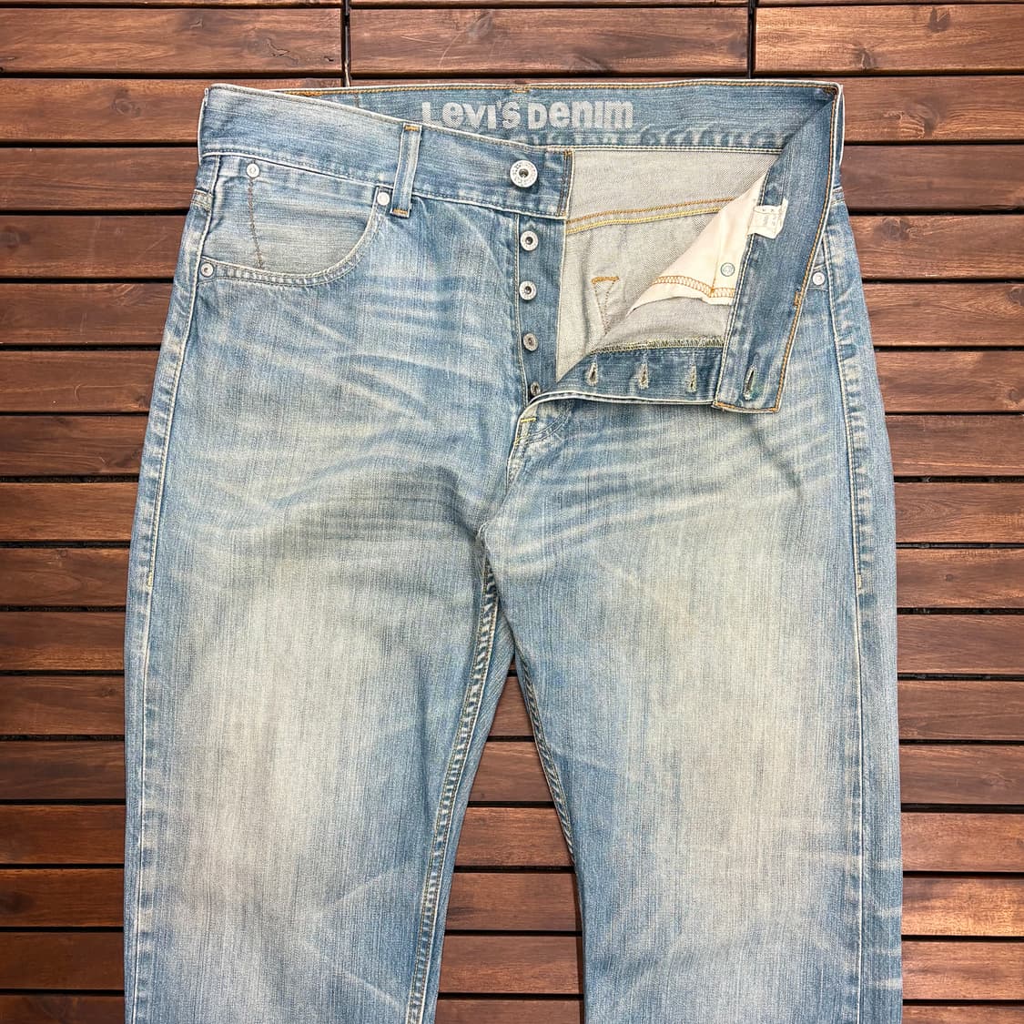 (36) 리바이스 533 루즈핏 연청 데님 팬츠 상품이미지2