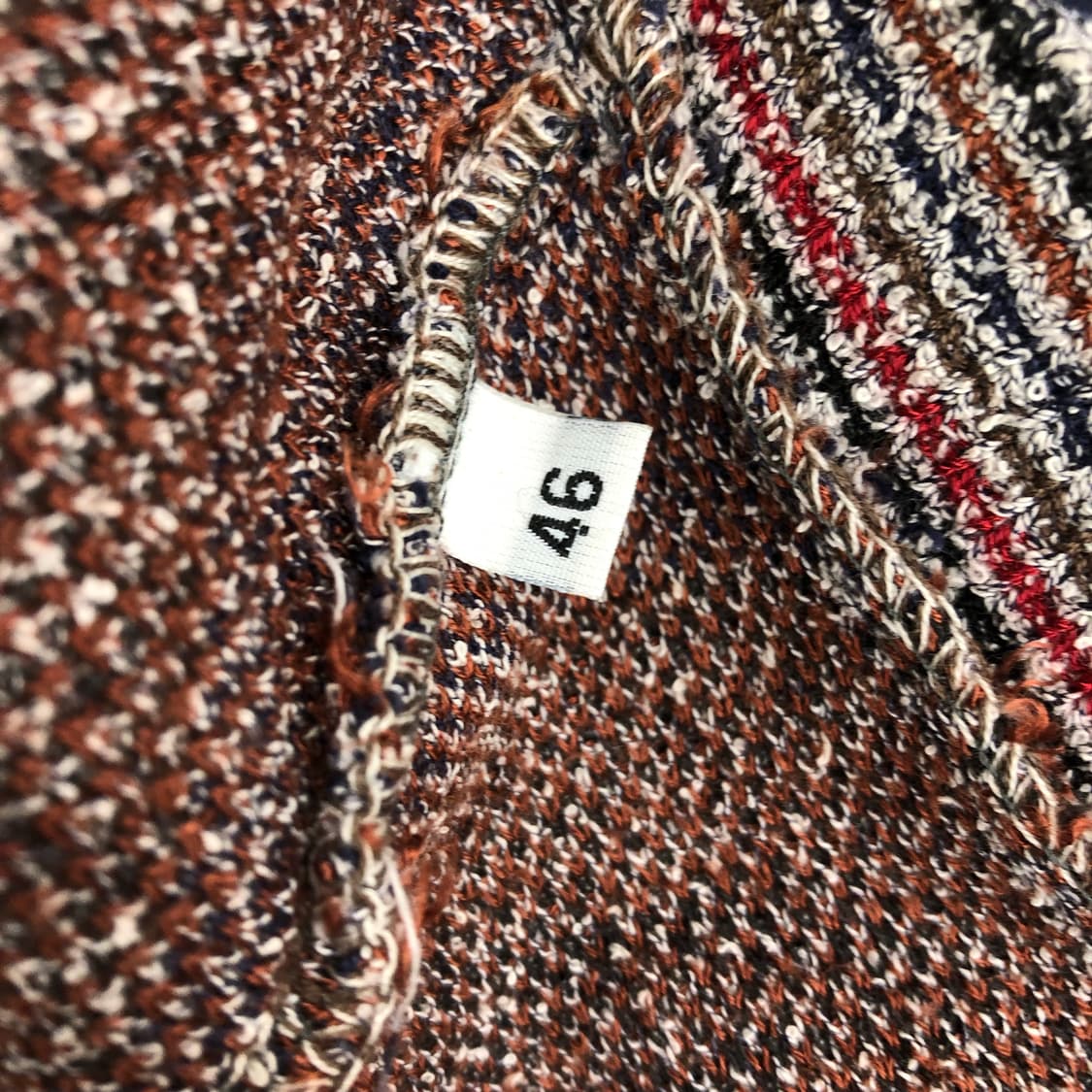 미쏘니 멀티컬러 패턴 니트 조끼 베스트 상품이미지4