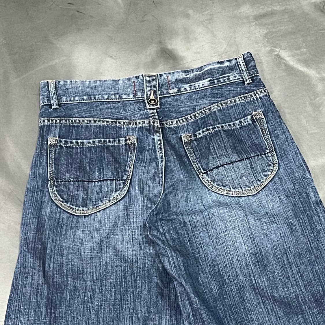  앙루주 버튼 데님 하프 팬츠 y16202 상품이미지5