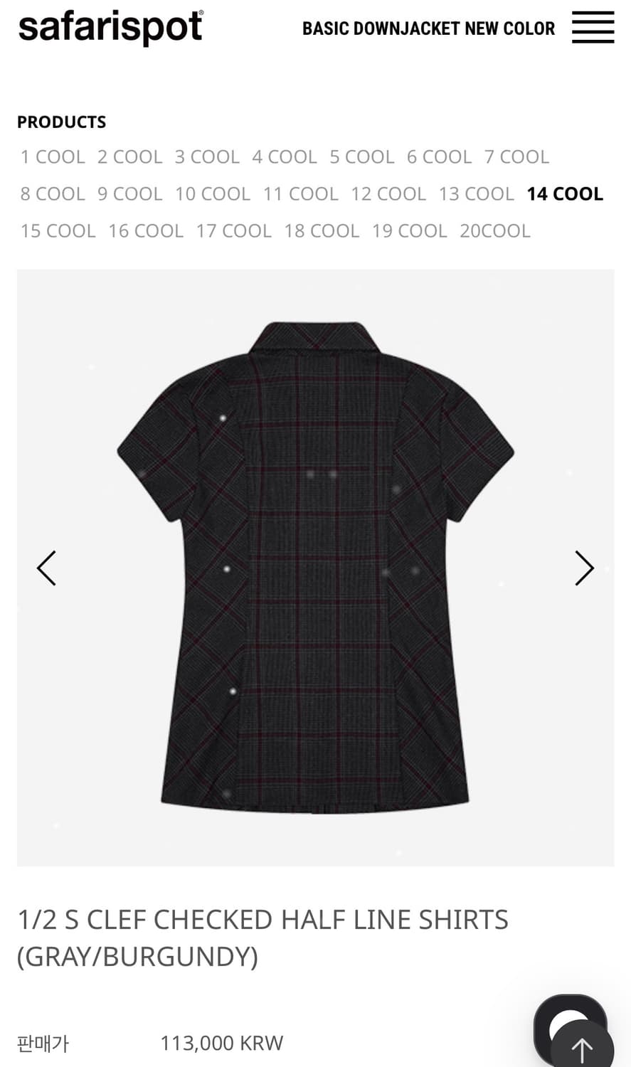 사파리스팟 checked half line shirts 상품이미지2