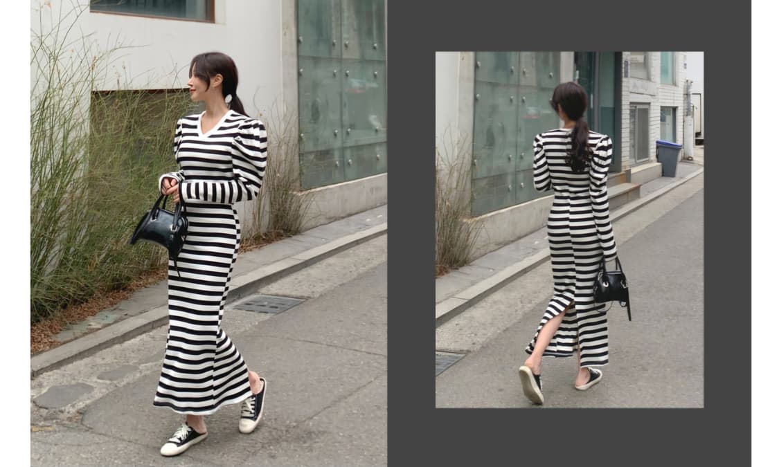 데얼쉬이즈 롱원피스 상품이미지5