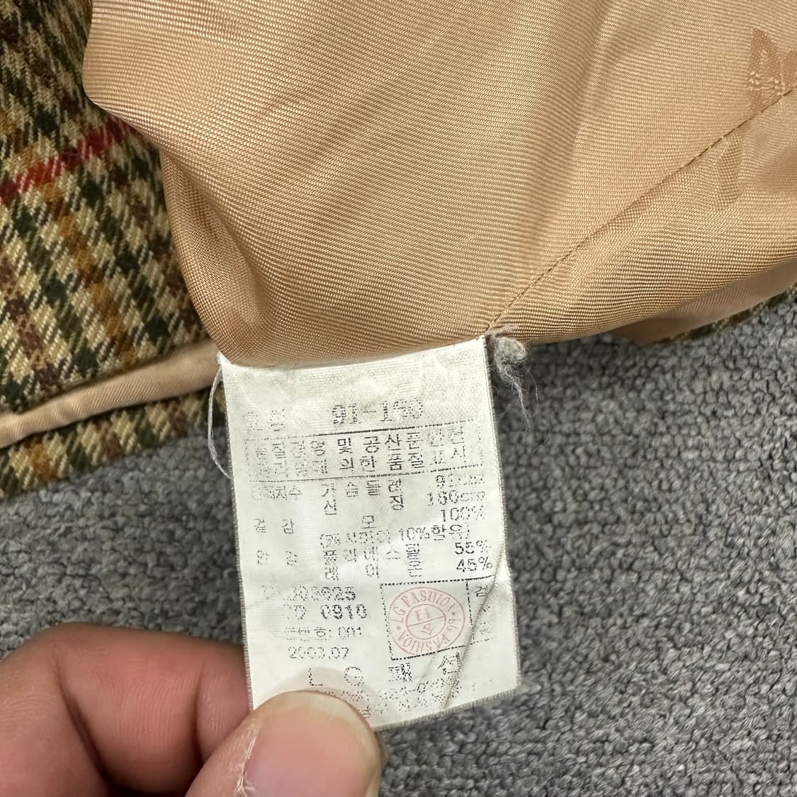 닥스 여성 울 체크자켓 상품이미지4