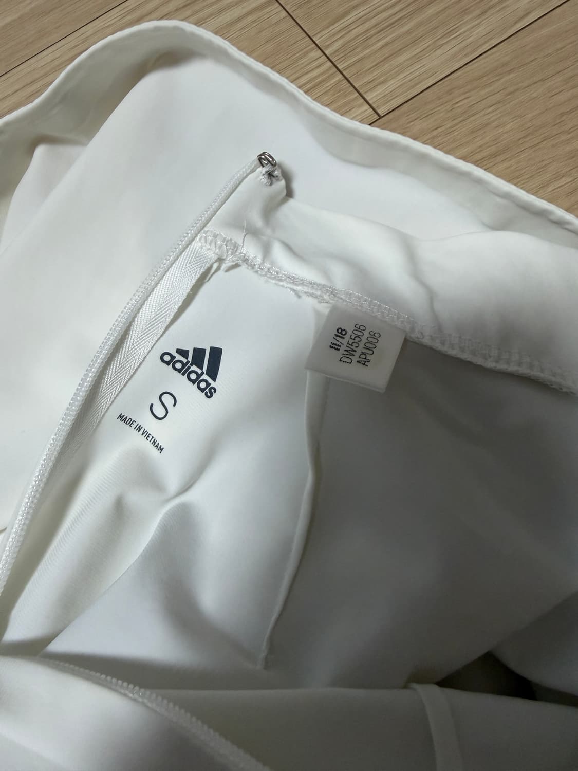 아디다스 민소매 나시 골프 미니 원피스 화이트 S 상품이미지5