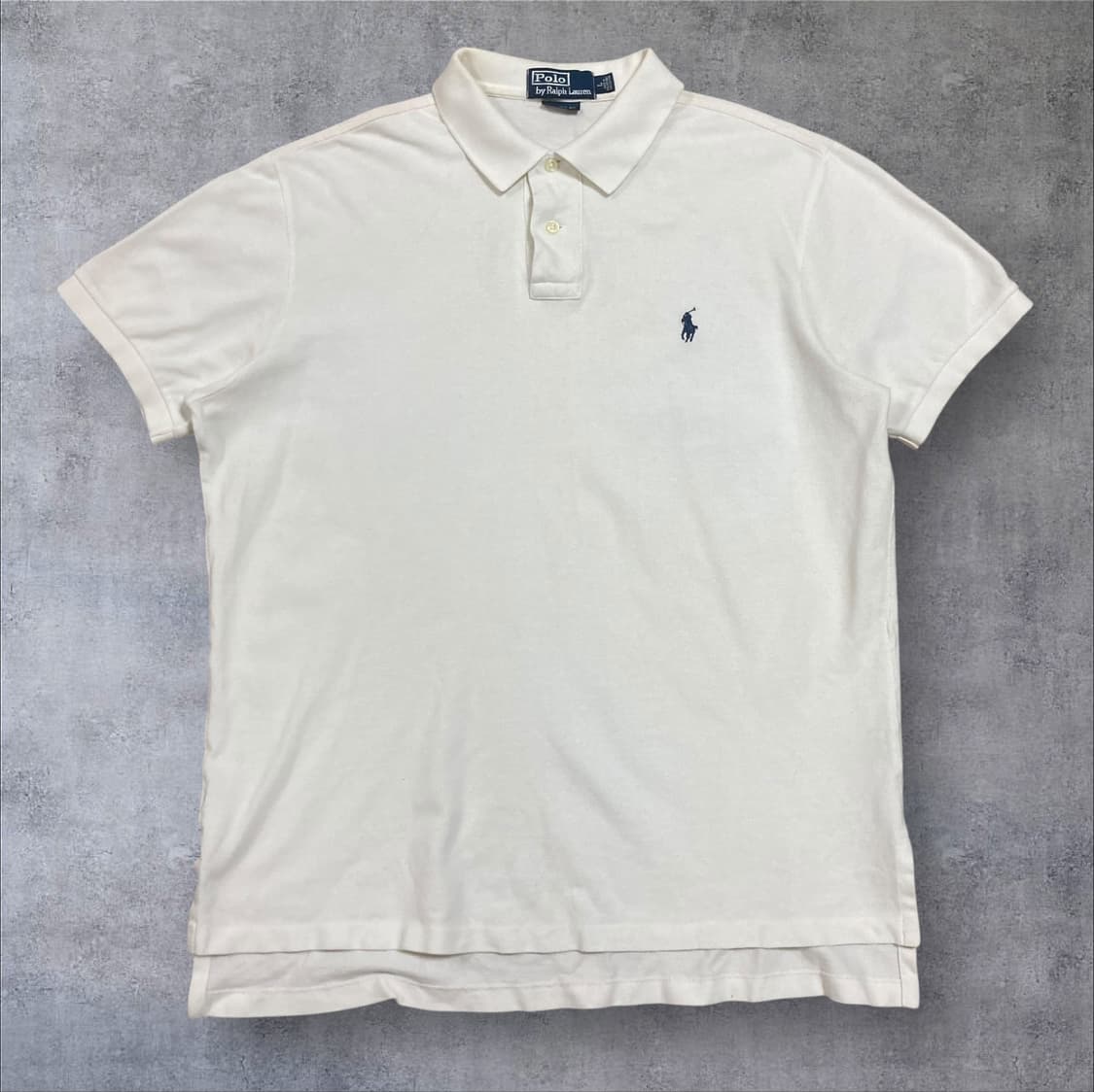 폴로 랄프로렌 스몰 포니 로고 화이트 카라 반팔티 상품이미지1