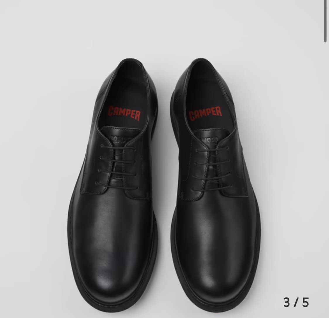 (새상품급) Camper 캠퍼 뉴먼 더비 블랙 41 상품이미지1