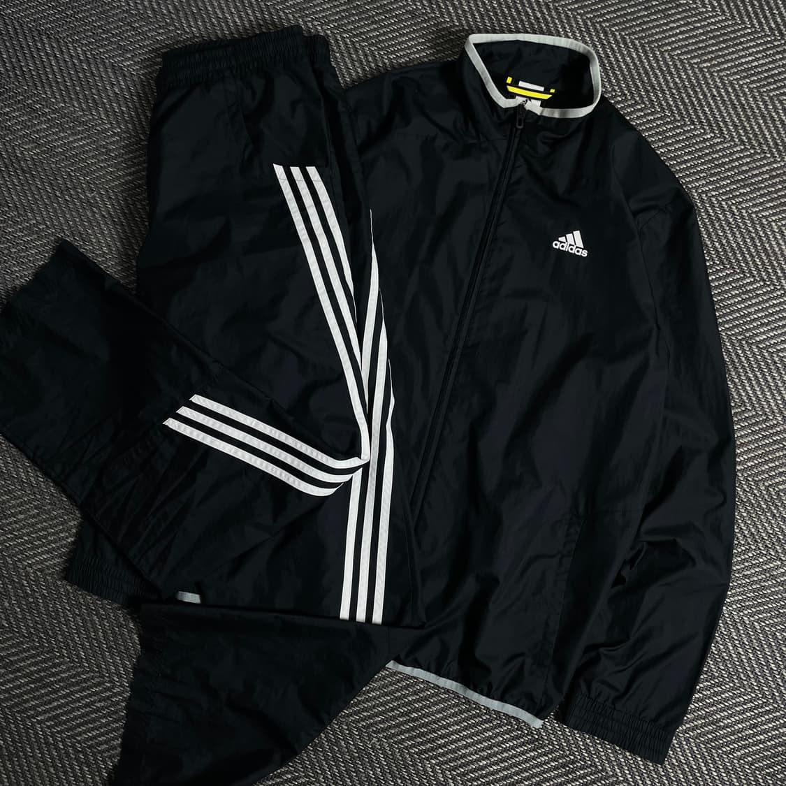 00s 아디다스 올드스쿨 블랙 우븐 트랙자켓&트랙팬트 세트y 3413 상품이미지1