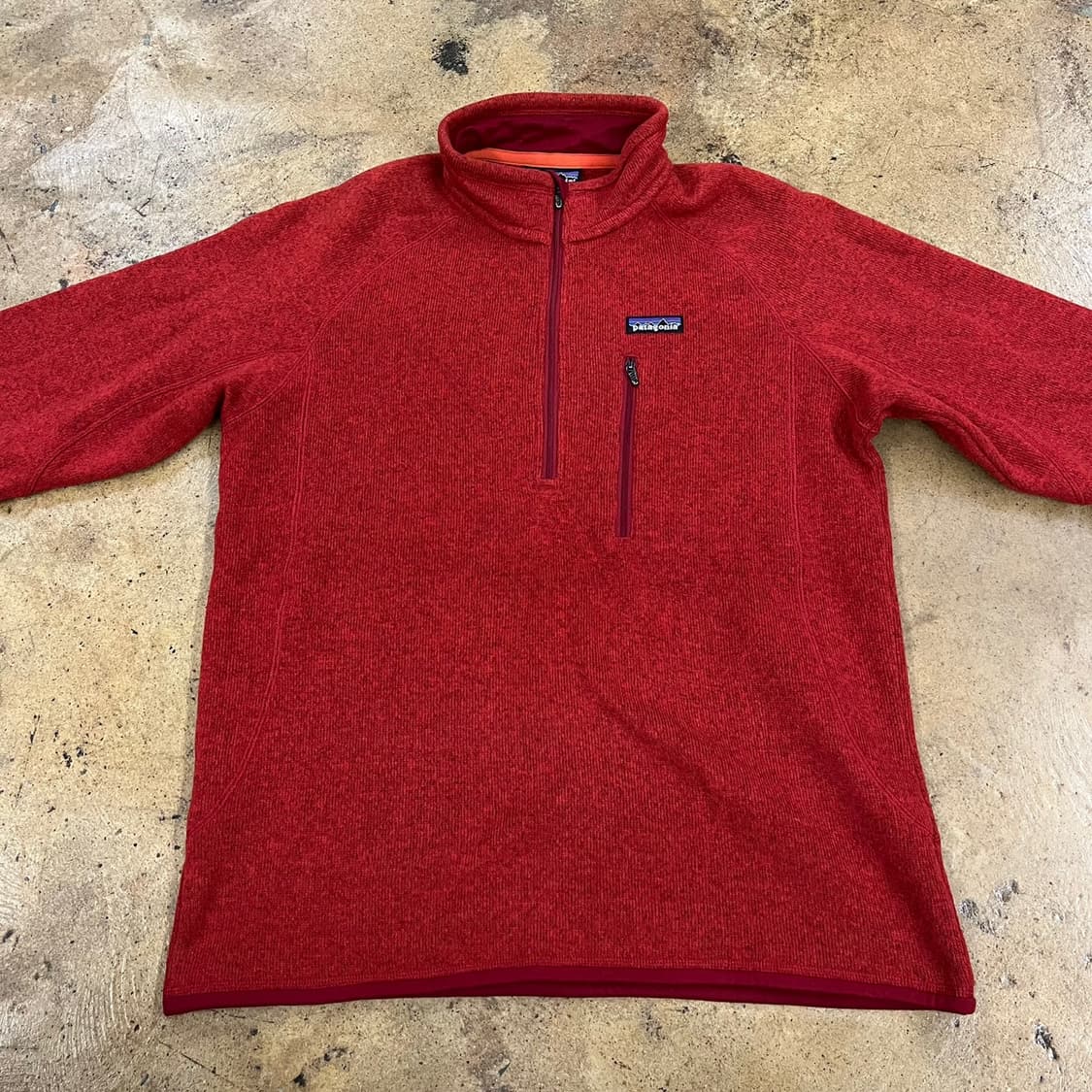 [정품/M] 파타고니아 레드 반집업 플리스 b18 상품이미지3