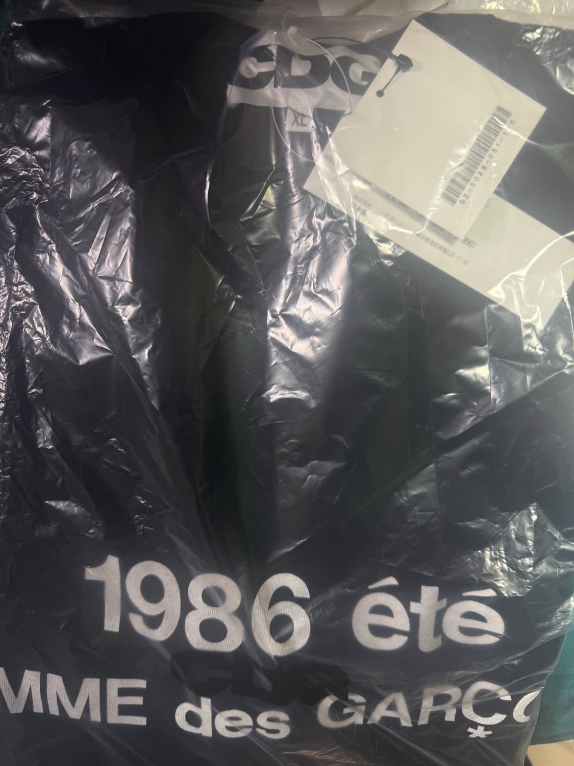 새상품) CDG 1986 티셔츠 블랙 xl 상품이미지2