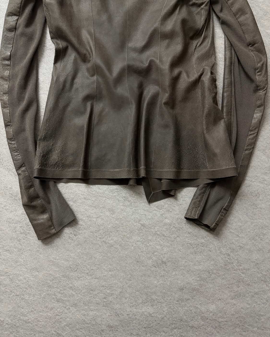 10‘S 릭오웬스 비대칭 램스킨자켓 상품이미지7