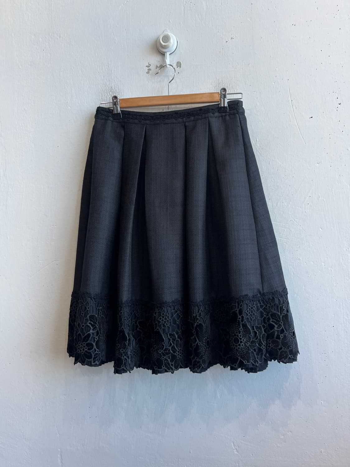 액시즈팜 레이스 스커트 치마 블랙 상품이미지1