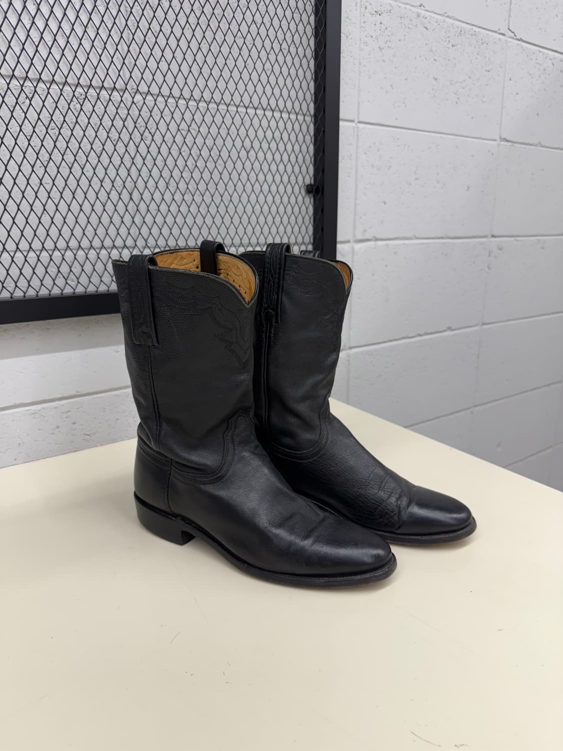 Lucchese 2000 Goat Skin Black 8.5D 상품이미지1