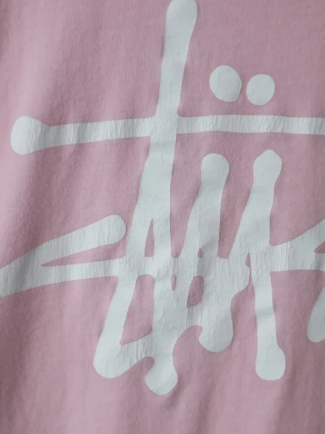 Stussy Basic Logo Pink Tee 상품이미지9
