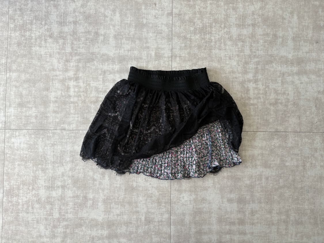 lace floral mini skirt 상품이미지1