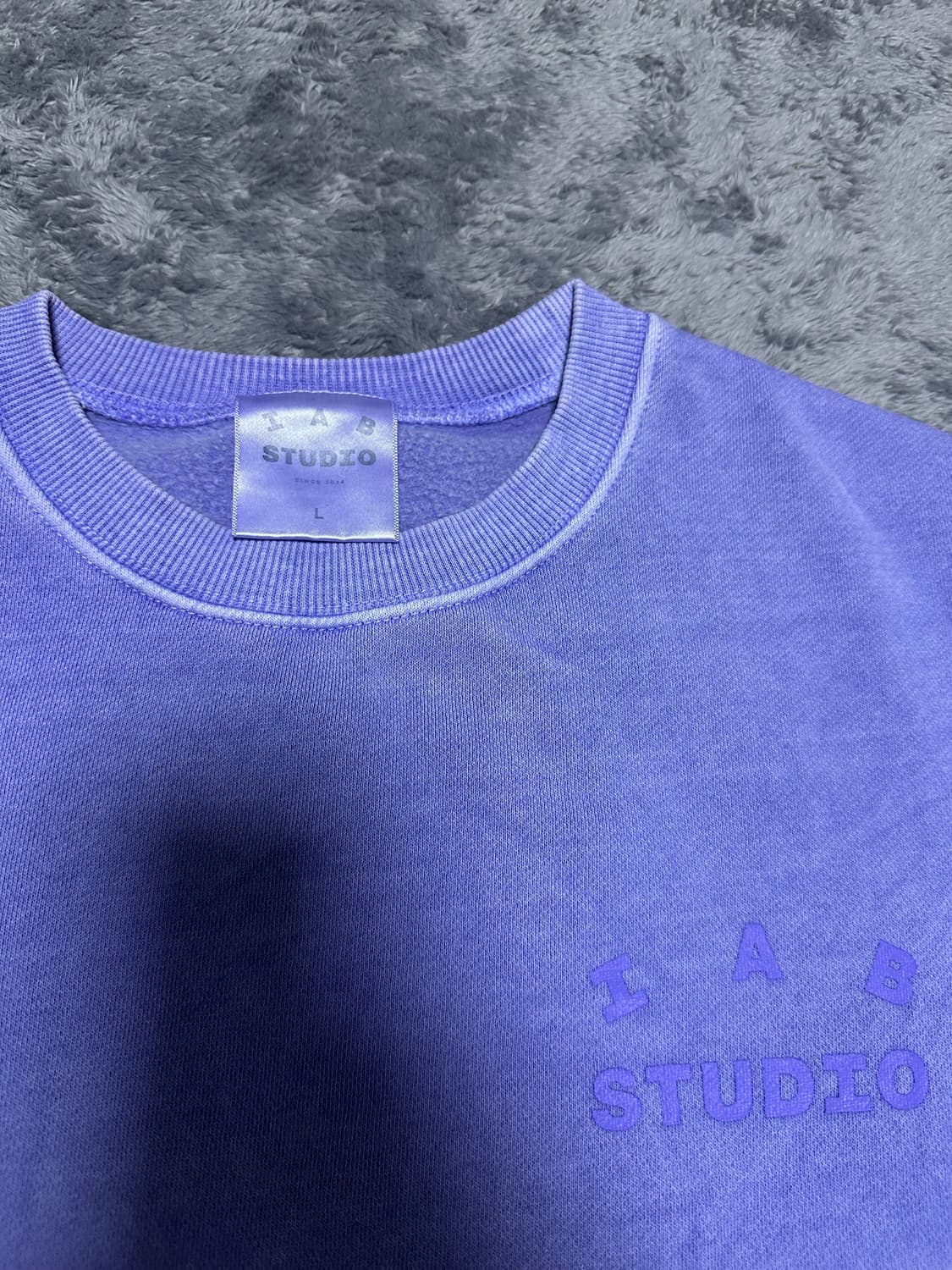 아이앱 피그먼트 맨투맨 라벤더 L 상품이미지4