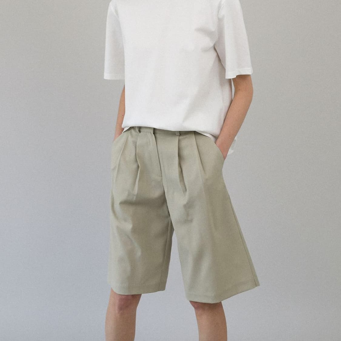 로우(L'EAU) 클래식 버뮤다팬츠 55 새상품 상품이미지2