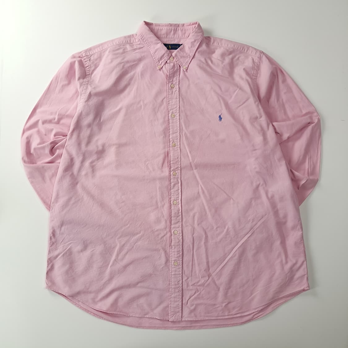 CK184 3XLT 폴로 소프트핑크 옥스포드 버튼다운 셔츠 남방 상품이미지1