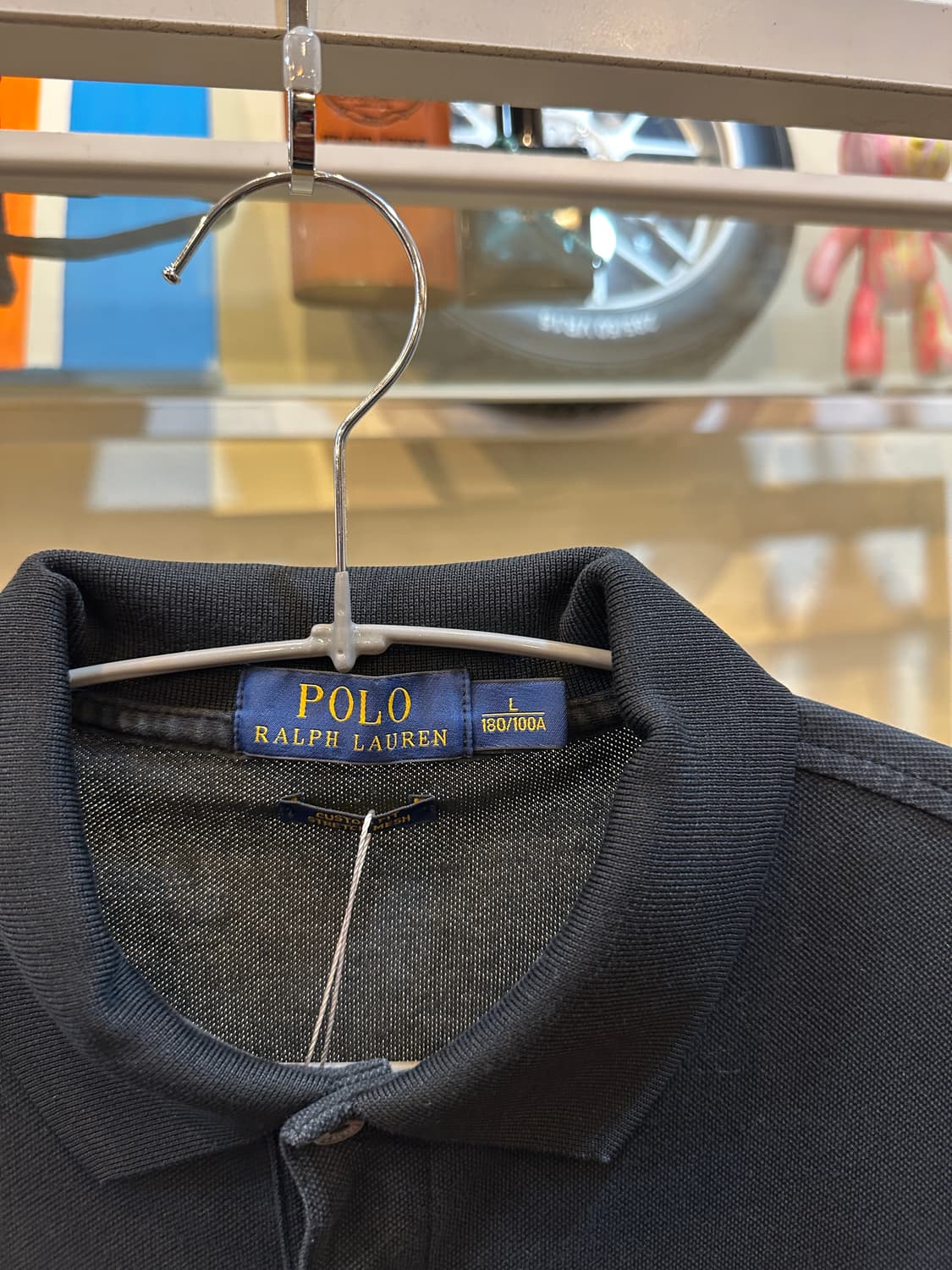 폴로 랄프로렌 메시 반팔 카라티 블랙 L 상품이미지4