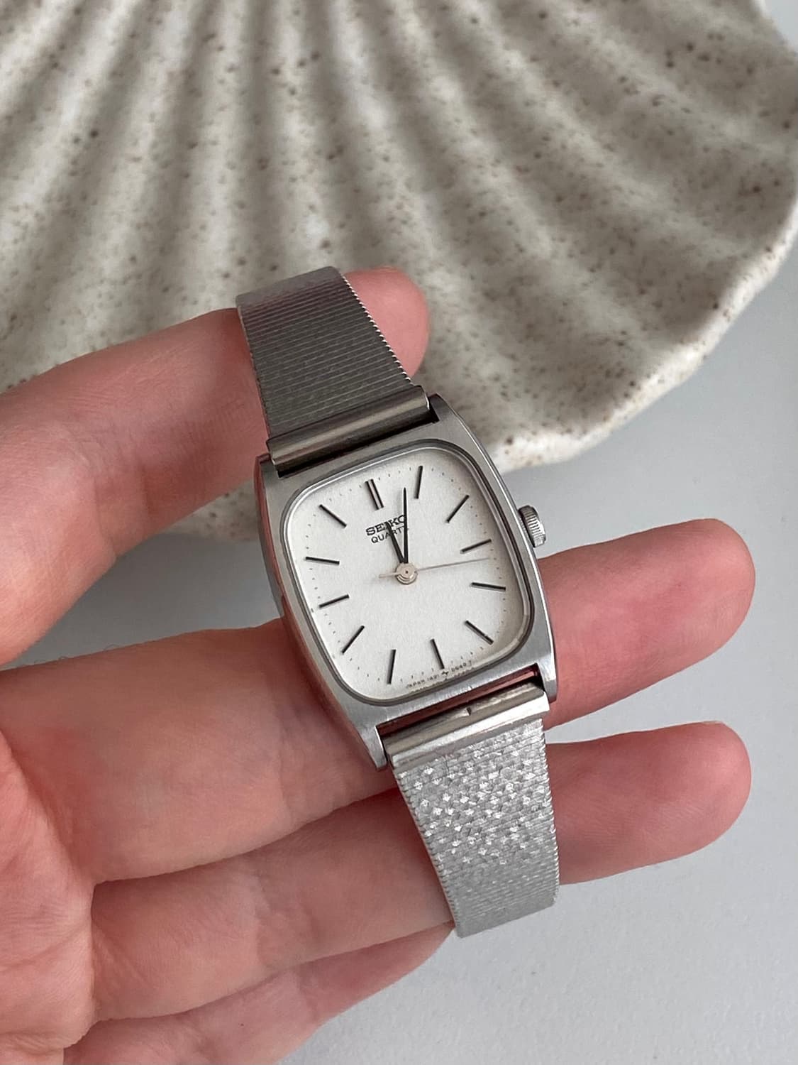 Seiko 세이코 스노우 스퀘어 실버 쿼츠 상품이미지4