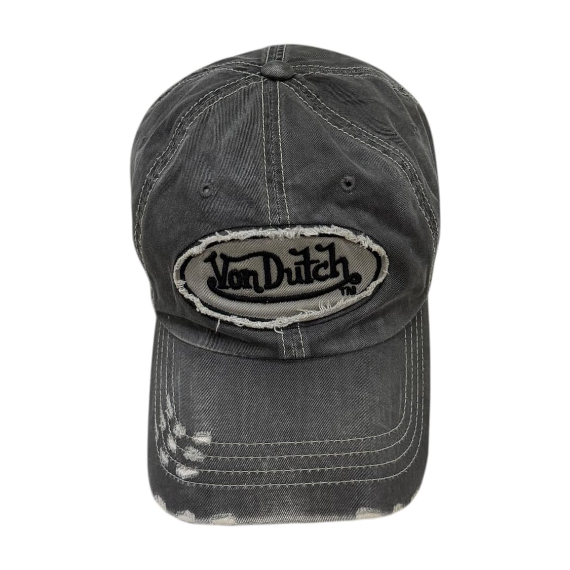본더치 빈티지 그런지 데미지 디테일 데님 펑크 Y2K 볼캡 모자 상품이미지1