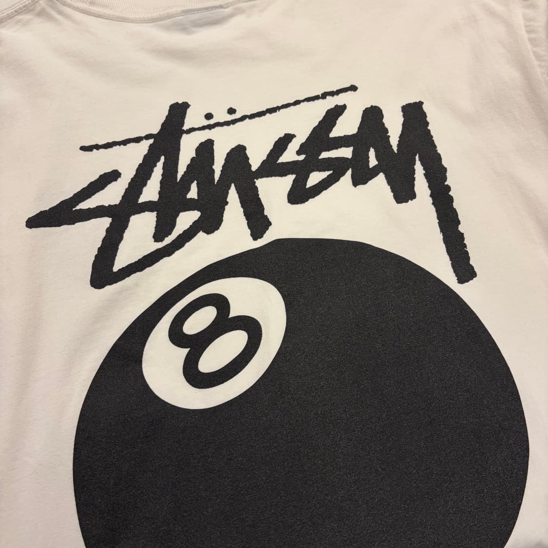 [L] 스투시 8볼 반팔티 티셔츠 화이트 C216 상품이미지7