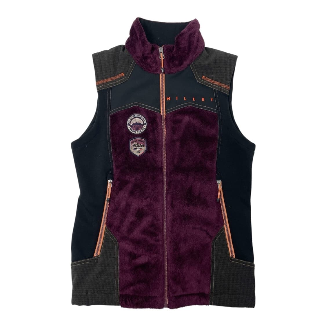 [중고] 밀레 여성 퍼 베스트 조끼 퍼플 95 상품이미지1