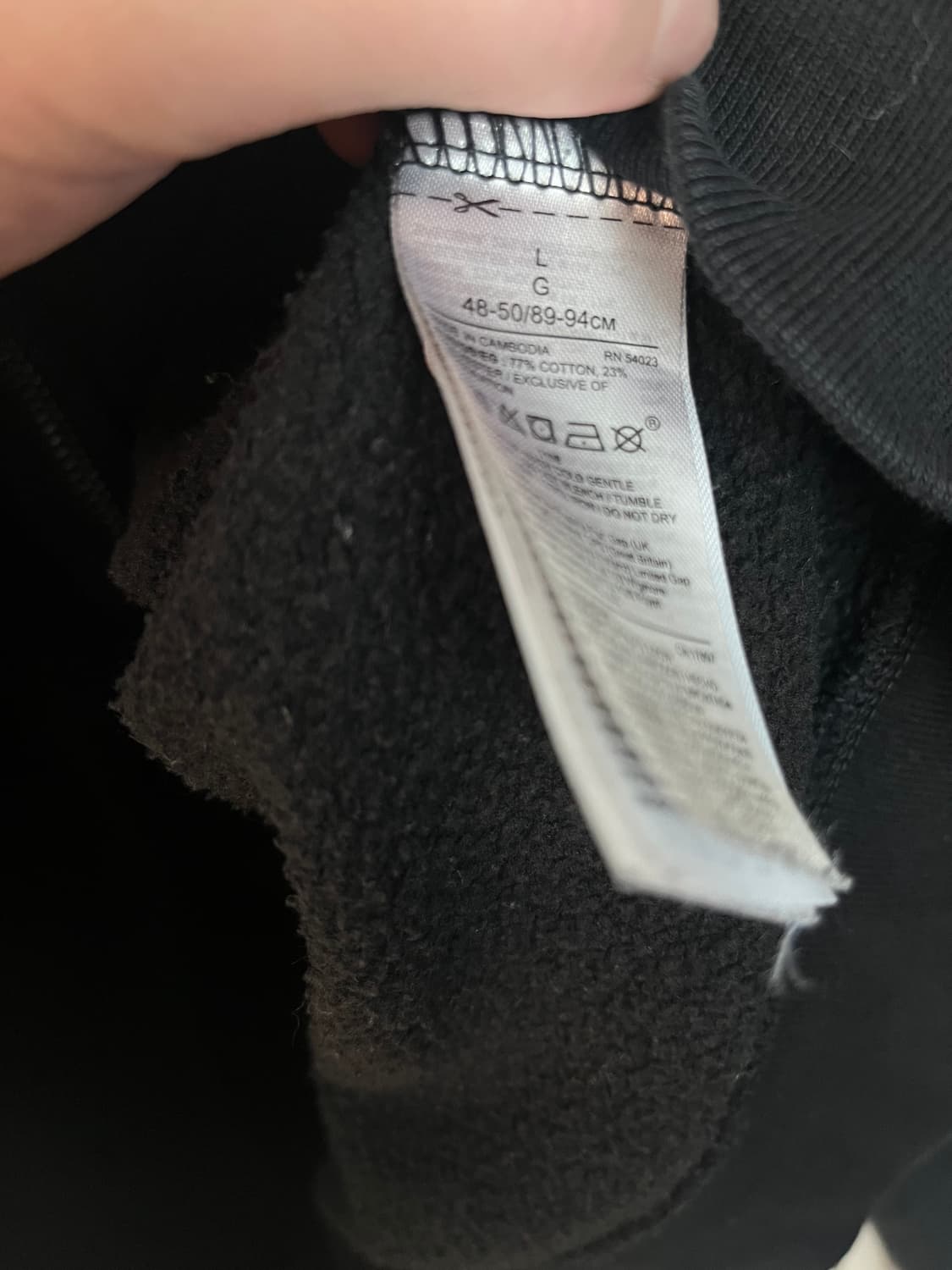 GAP 갭 후드집업 블랙 [L size]  상품이미지5