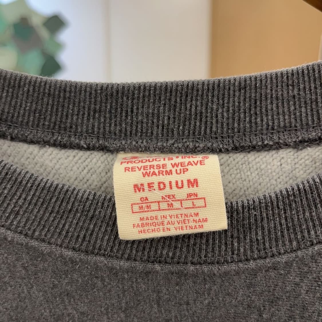 챔피온 리버스위브 웜업 빈티지 캐주얼 기모 맨투맨 M C09114 상품이미지5