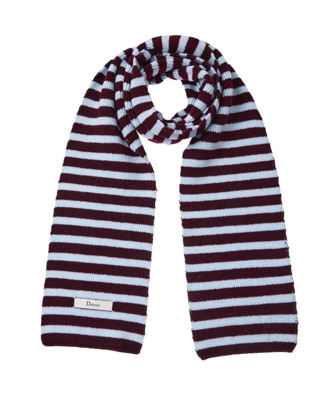 다이닛 스트라이프 롱 머플러 버건디 상품이미지1