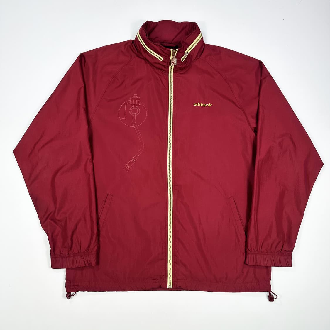 아디다스 데프잼 레코딩스 버건디 바람막이 자켓 (실측 XL) 상품이미지2