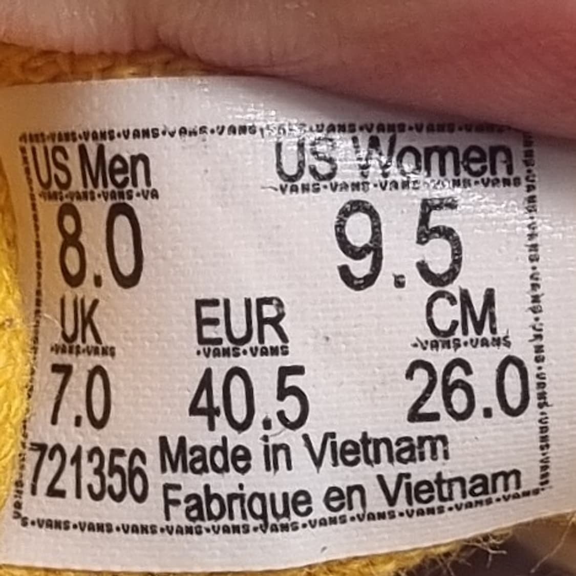 H 반스 에라 체커보드 남성스니커즈260 상품이미지6