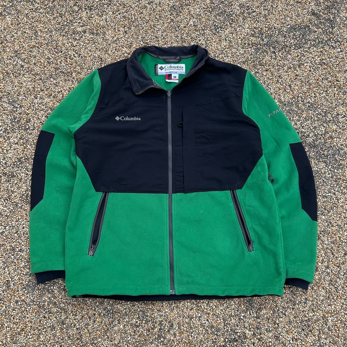 콜롬비아 그린 플리스 자켓 상품이미지1
