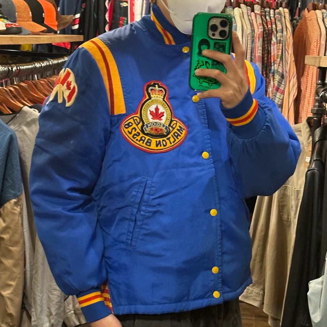 [HI] 빈티지 바시티 블루/옐로 상품이미지4