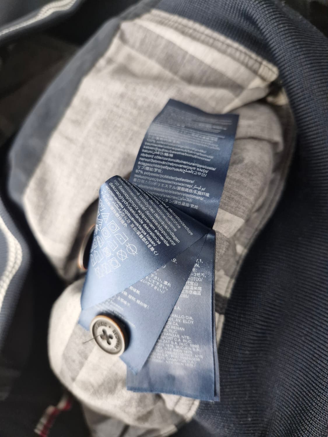 TOMMY HILFIGER 타미힐피거 베이직 솔리드 자켓 네이비 상품이미지7