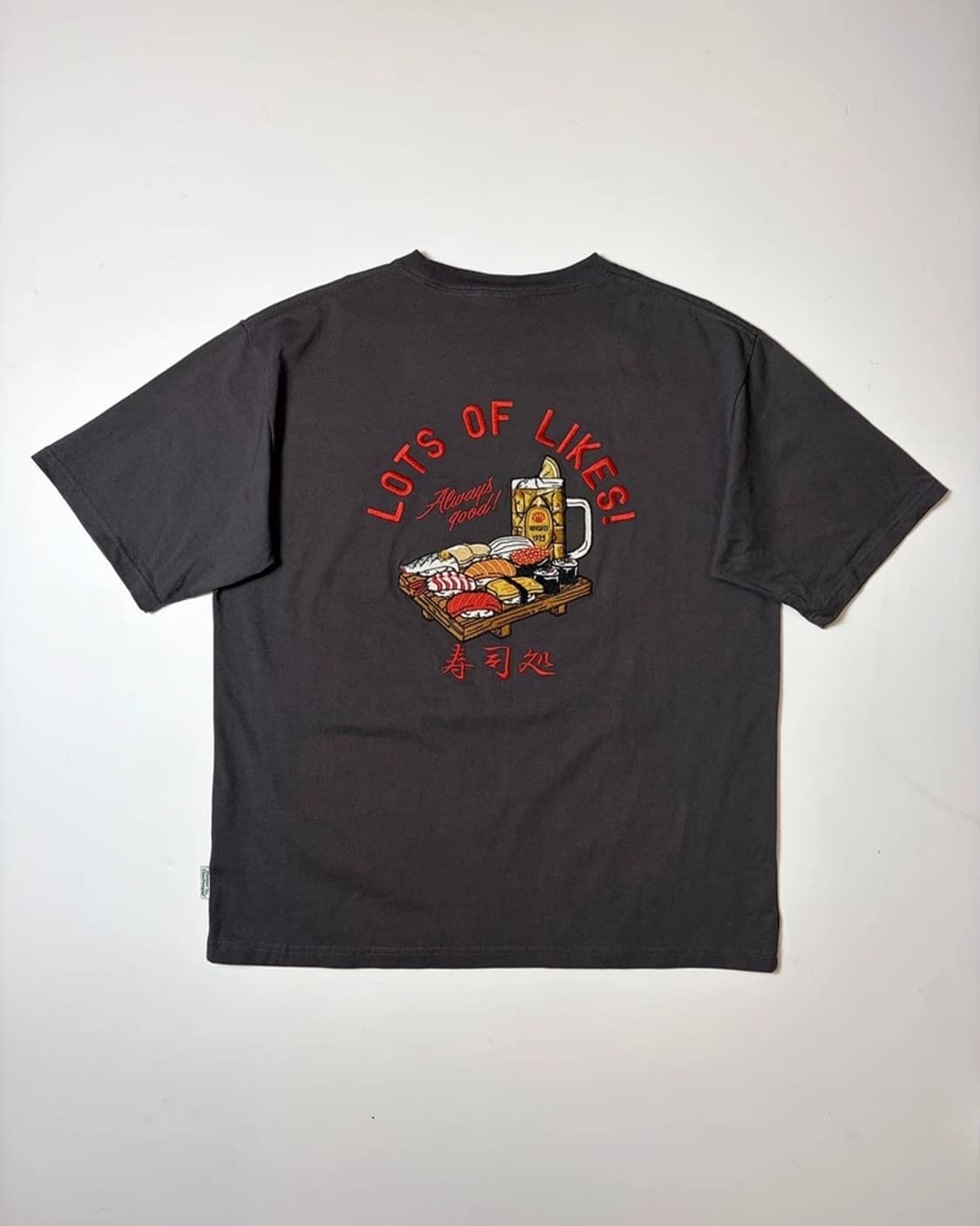 JS 와가라 자수 스시 반팔 티셔츠 PN9194 상품이미지1