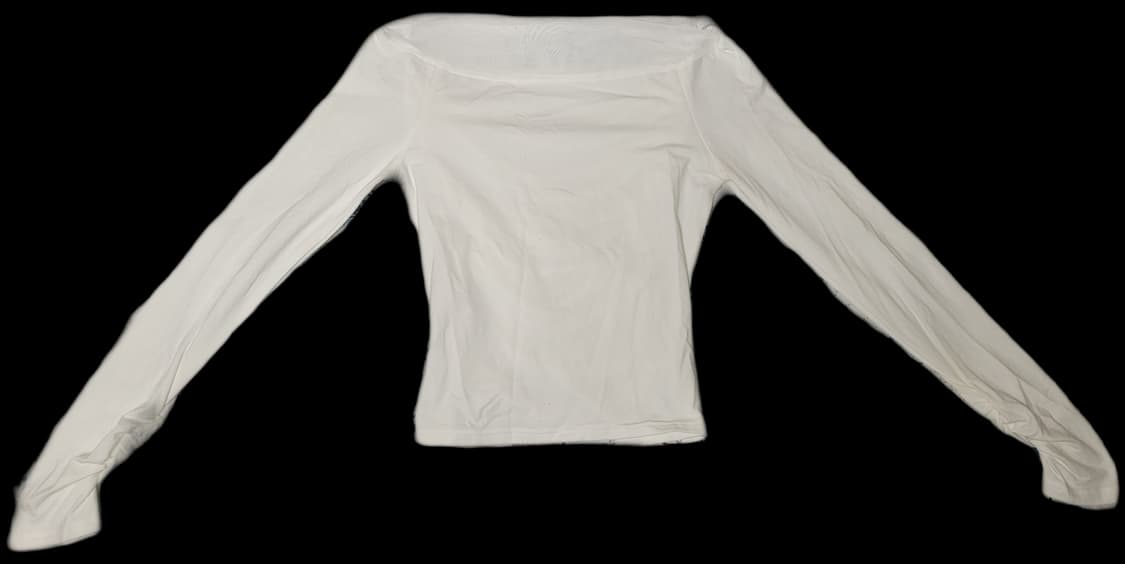 클리시어 sheer ballet draped top/white 상품이미지3