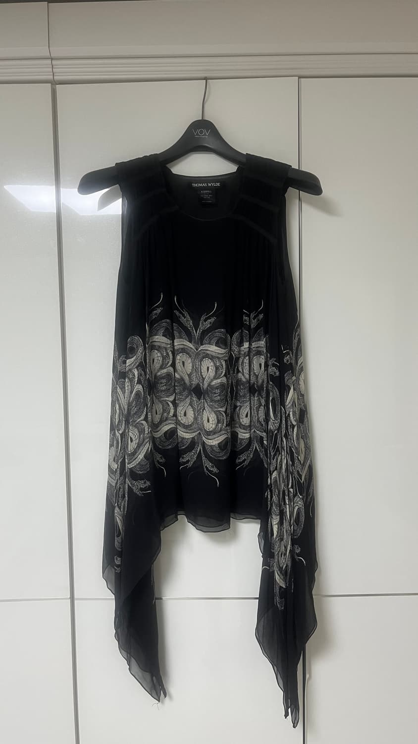 thomas wylde 실크 드레이프 나시 상품이미지1