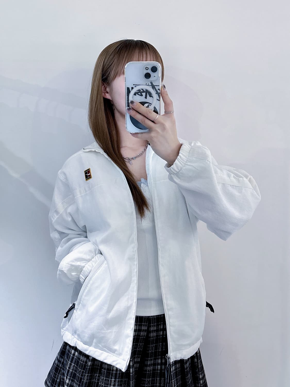 나이키 00‘s 테니스로고 화이트 바람막이 상품이미지2