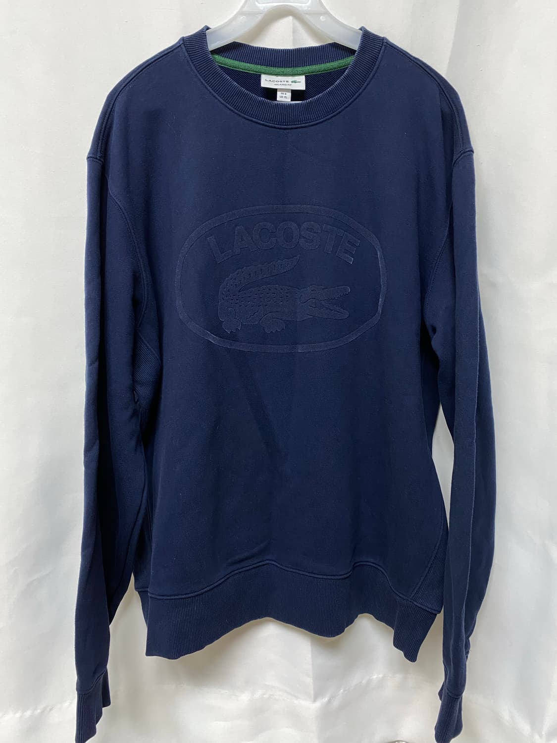 라코스테 로고 맨투맨 네이비 XL 상품이미지1