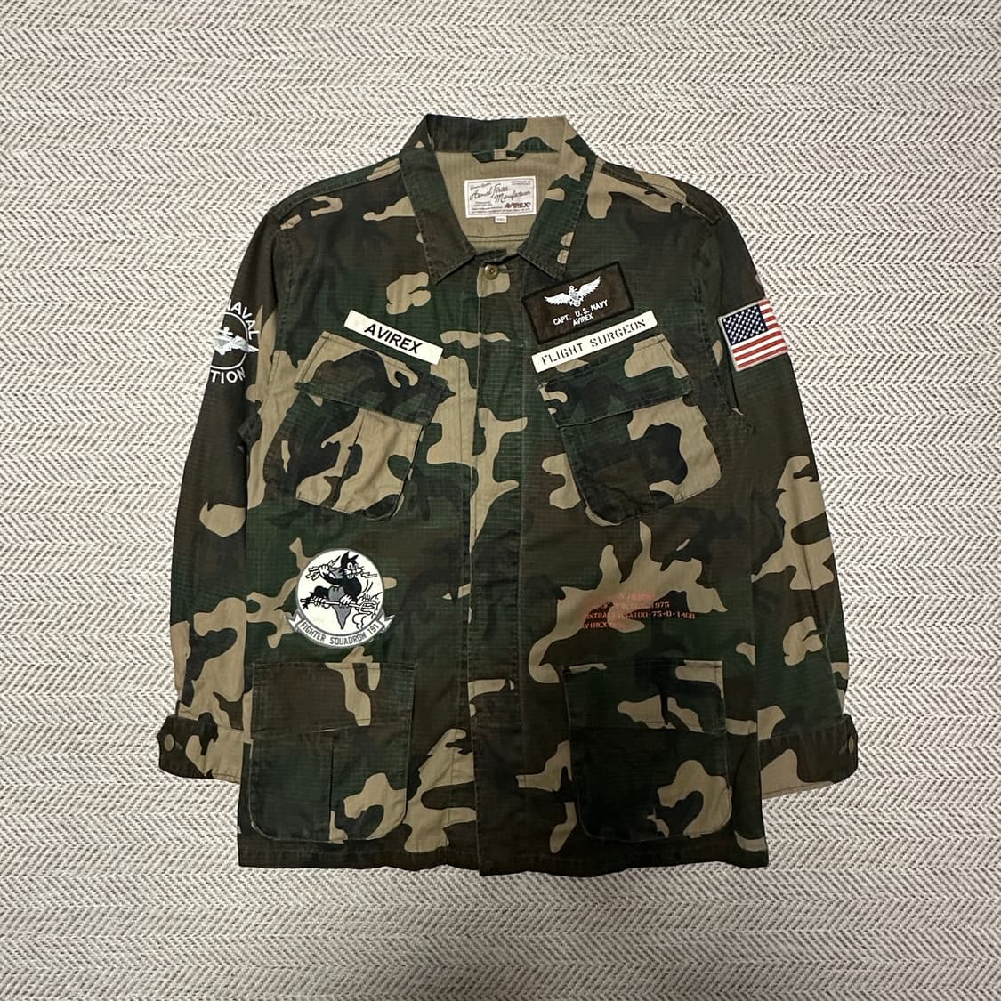 AVIREX military camo jacket 상품이미지1
