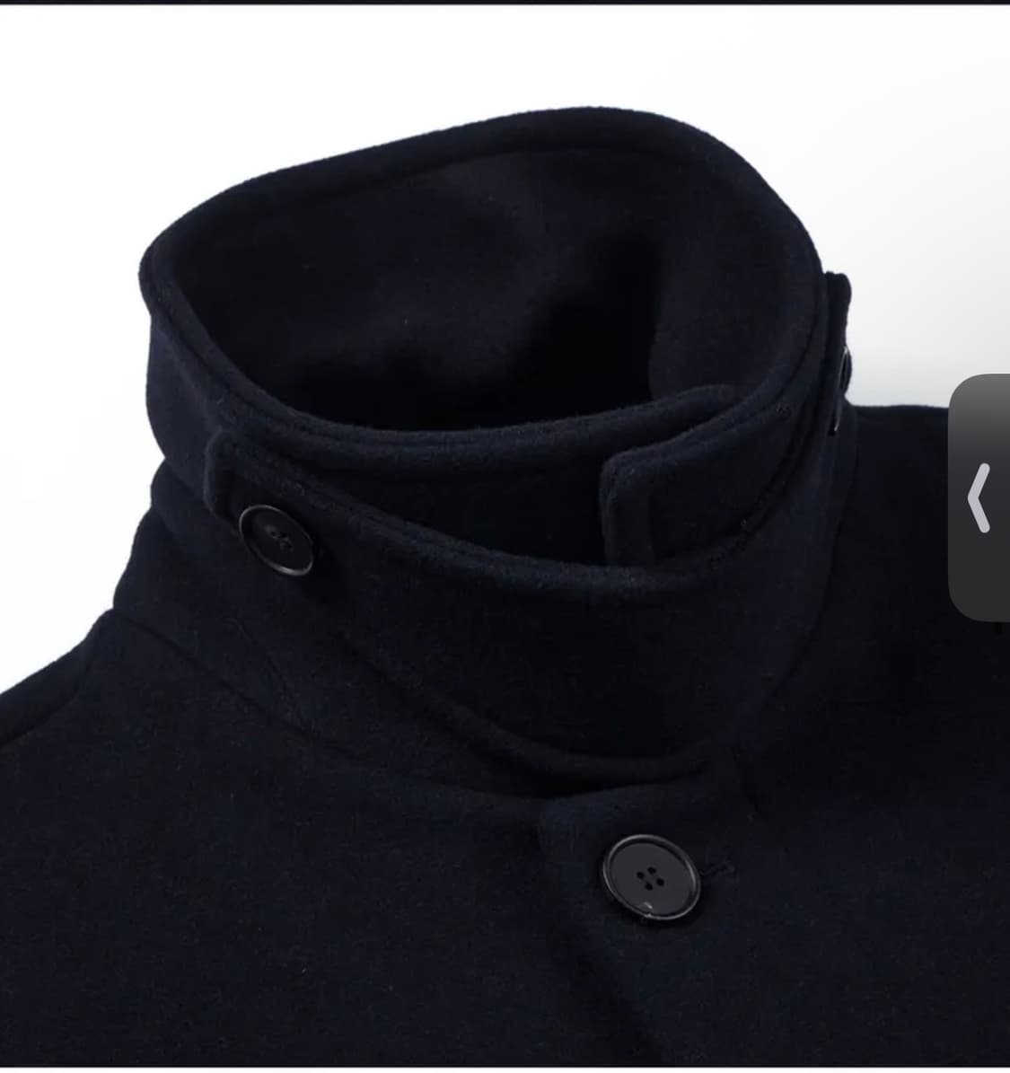 (XL) 드로우핏 프리미어 퓨어 캐시미어 발마칸 코트 [D.NAVY] 상품이미지7