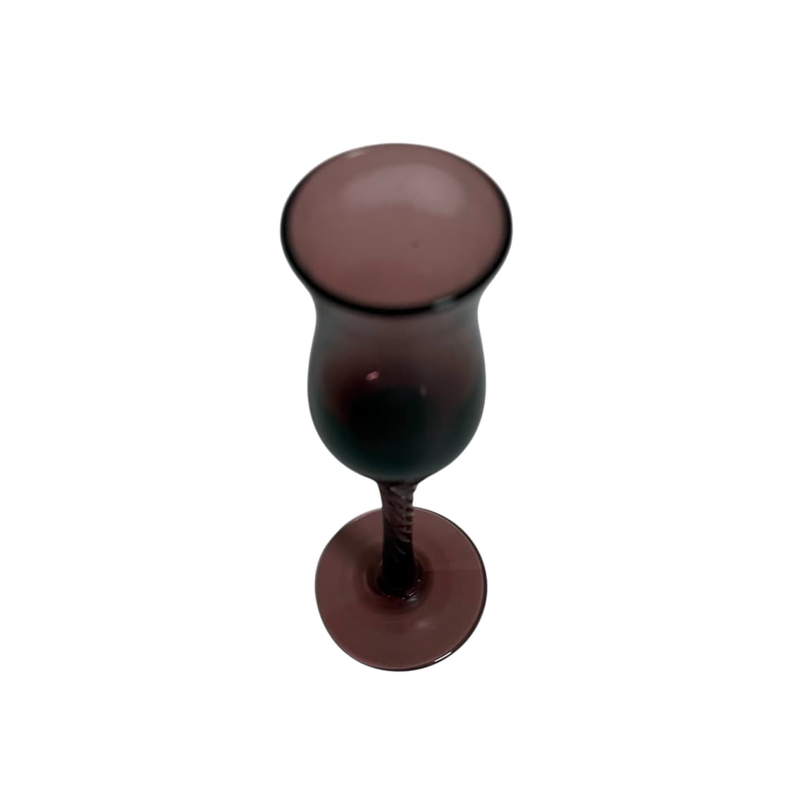 70s 크리스탈 스모키 퍼플 리큐어 글라스 상품이미지4