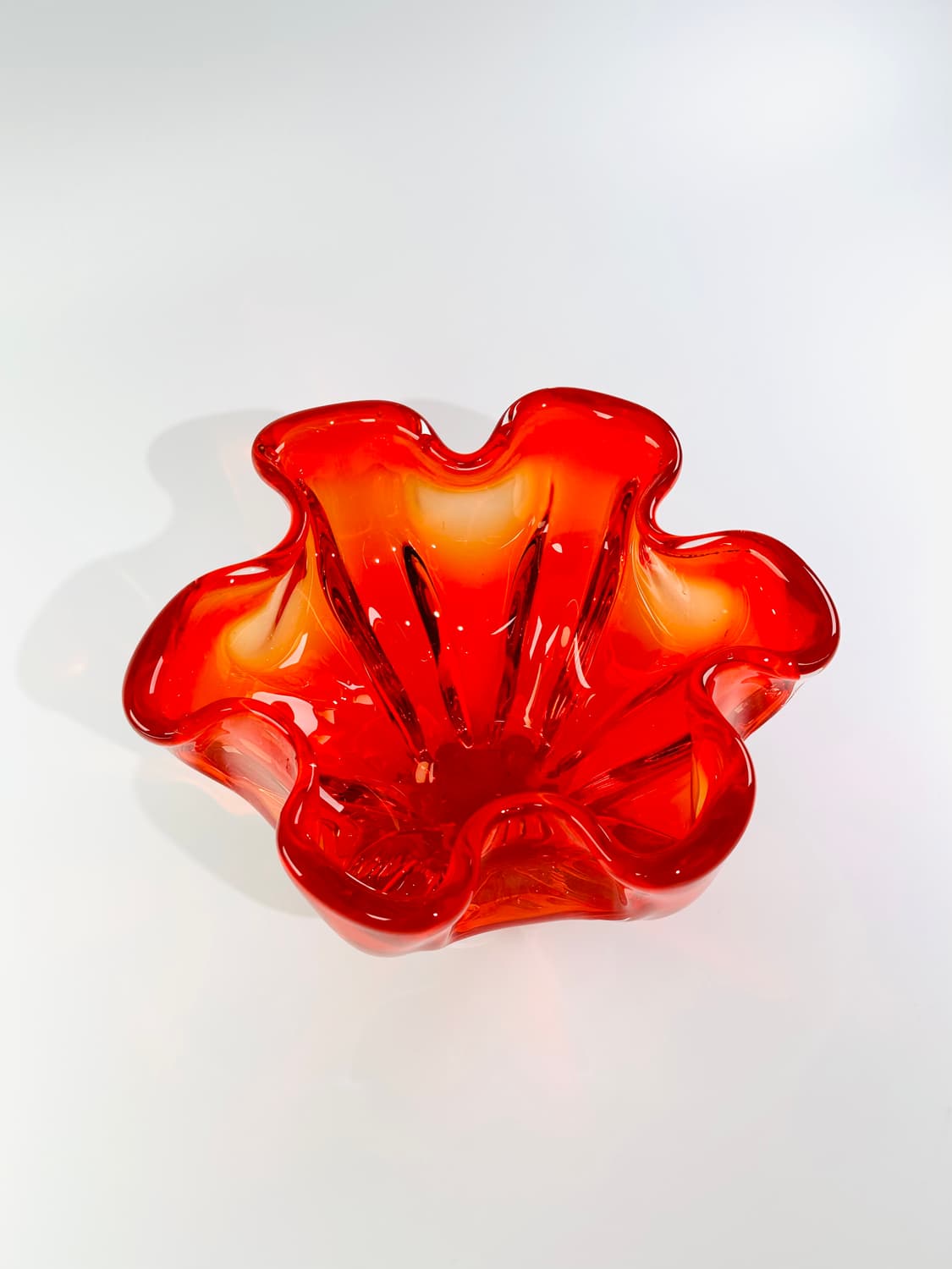 Vintage sanyu artglass handkerchief bowl 상품이미지2