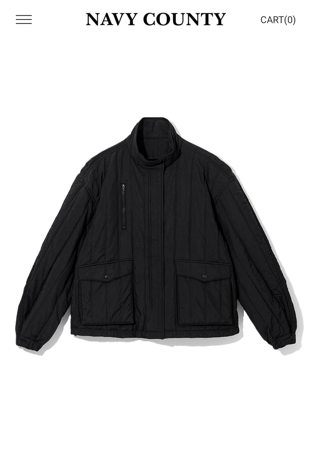 NAVY COUNTY 유타 퀼팅 점퍼 상품이미지3